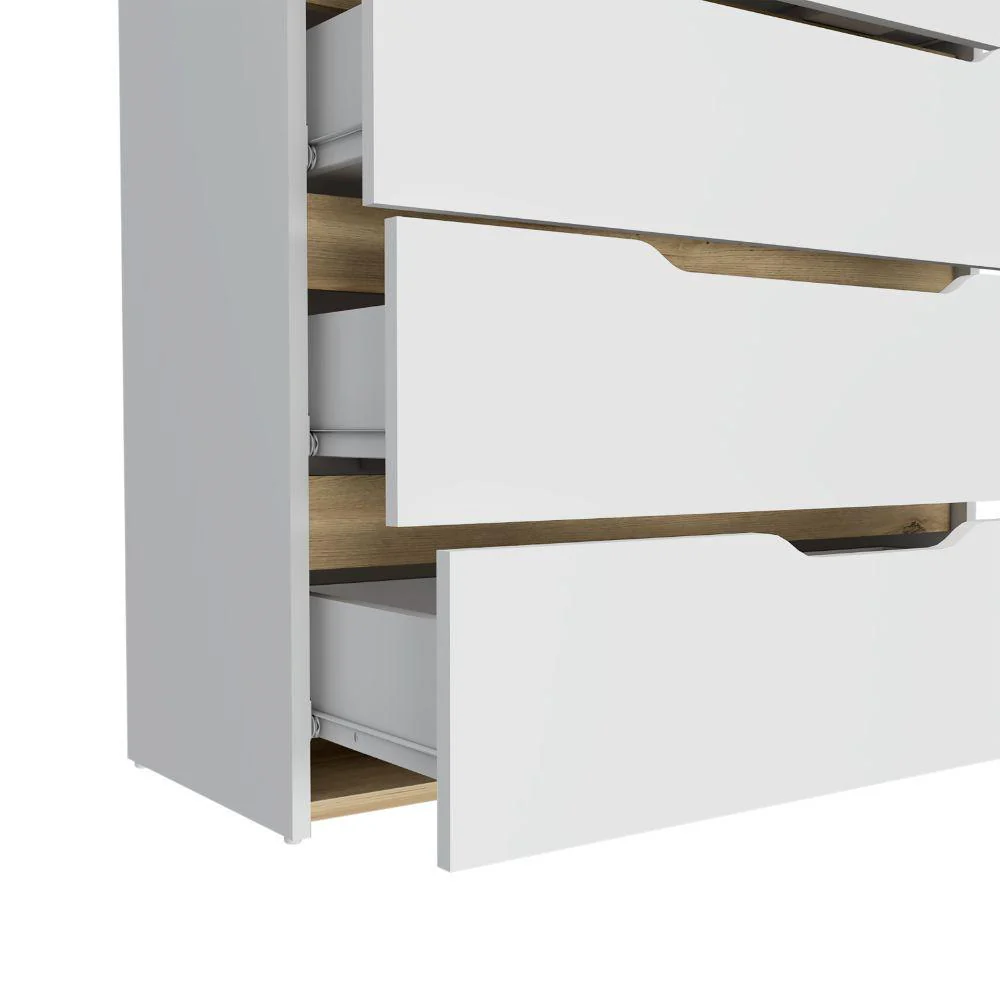 Organizador Zory, Blanco y Café Claro, con Tres Cajones ZF - Image 6