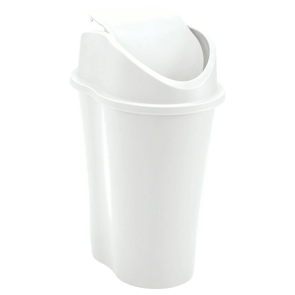 Papelera style tapa vaiven 10 litros blanco marca Rimax - Image 2