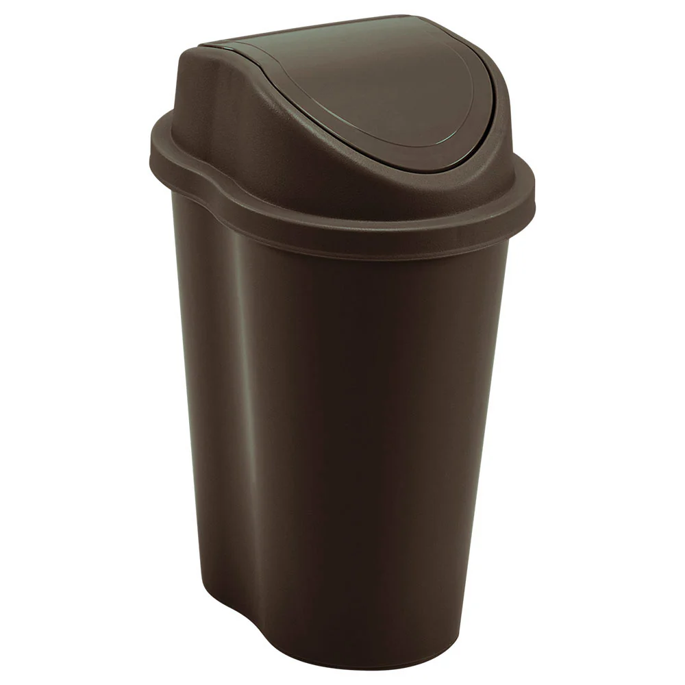 Papelera style tapa vaiven 2.5 litros wengue marca Rimax