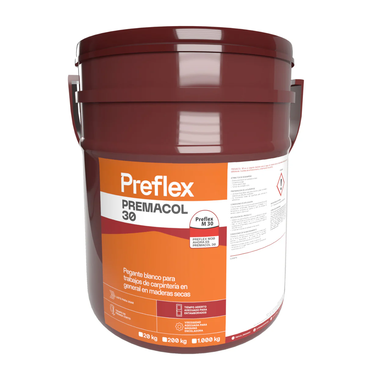 Pegante preflex m30 20 kilos