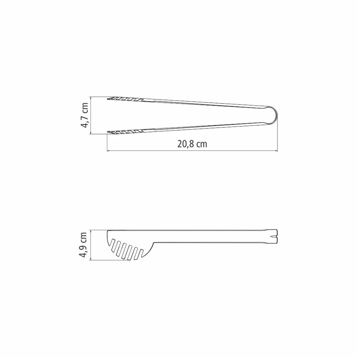 Pinza para pasta de acero inoxidable de 20.8 cm Tramontina - Image 6