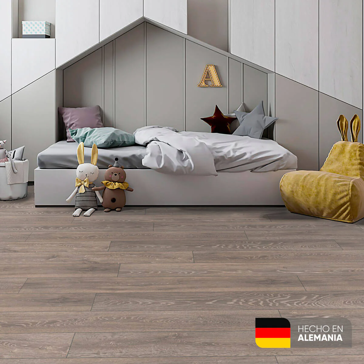 Piso Laminado Roble Humo de 7mm marca Kronospan - Image 7