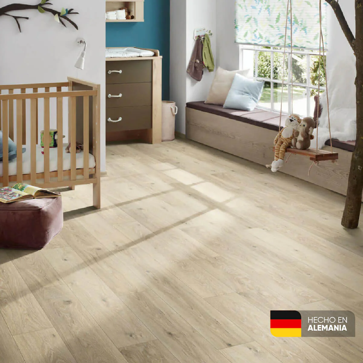 Piso Laminado Roble Pistacho de 7 mm marca Kronospan - Image 4