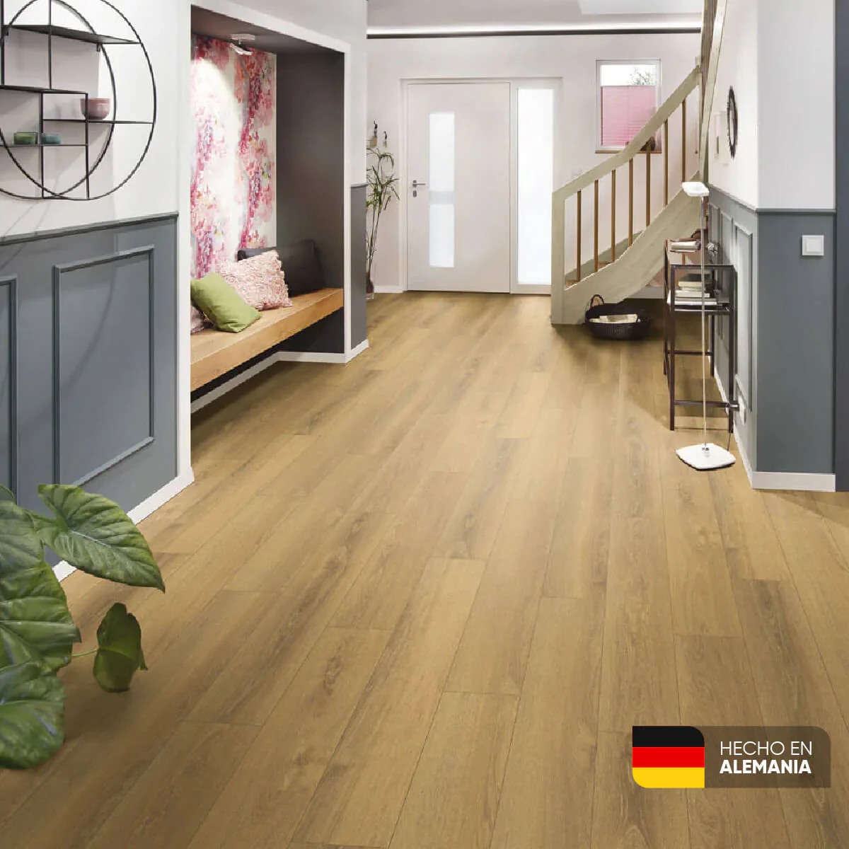 Piso laminado Roble Sienna de 7mm marca Kronospan - Image 4