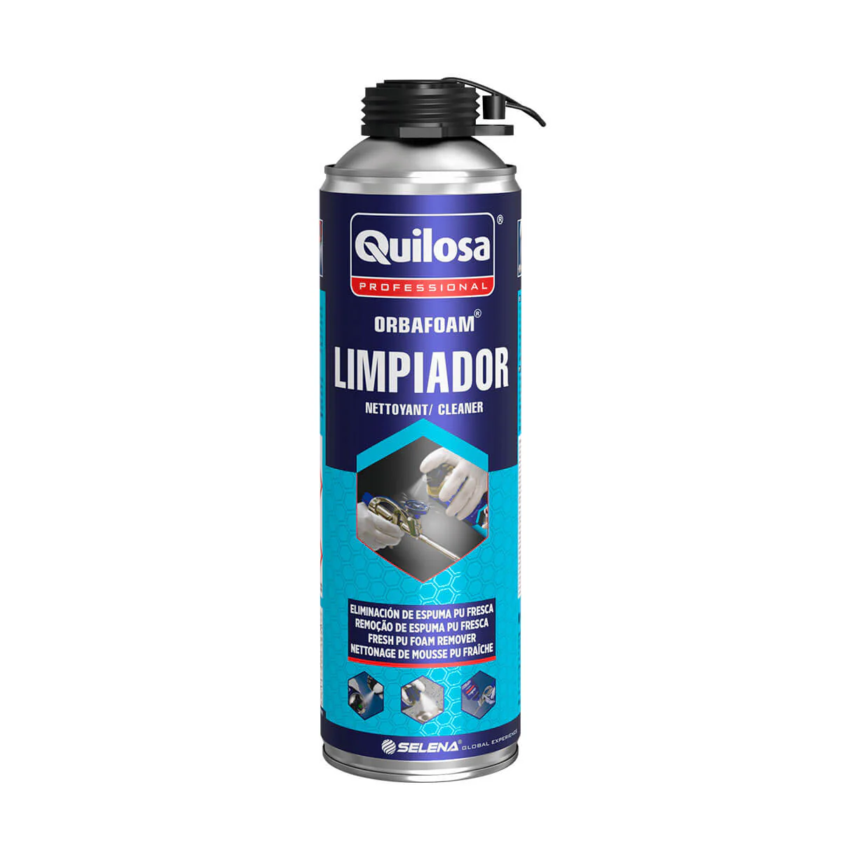 Limpiador para la pistola de espuma translucido