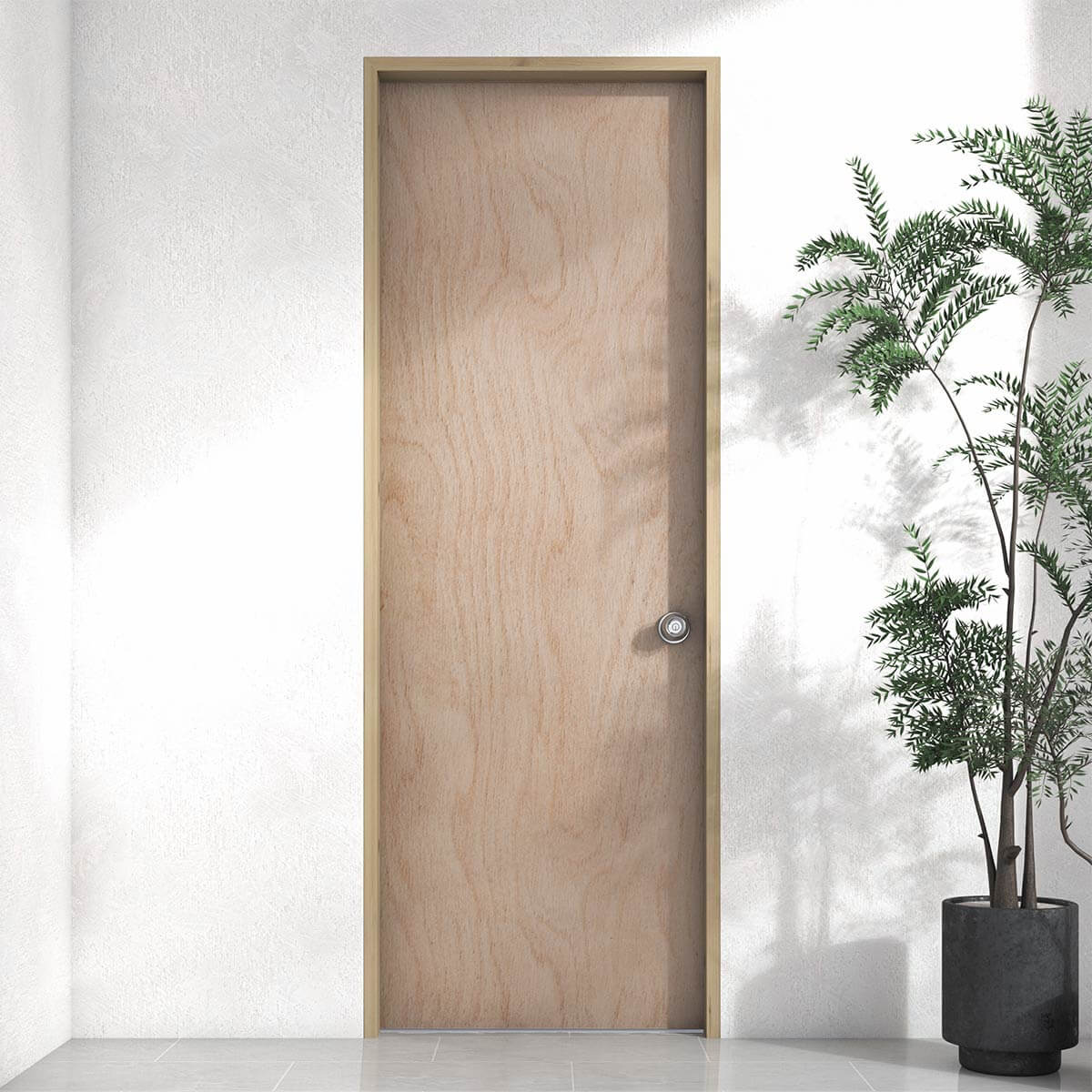 Puerta en triplex Okume multiancho