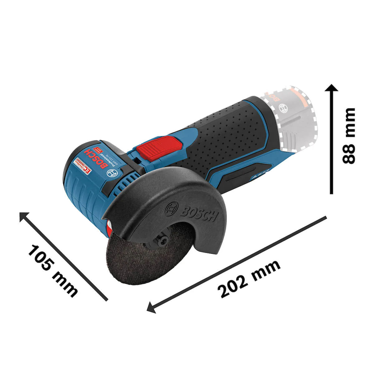Pulidora 3" inalámbrica 12V GWS 12V-76, Sin Bateria/Sin cargador Brushless Bosch - Image 4