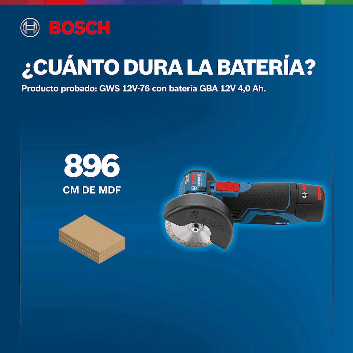 Pulidora 3" inalámbrica 12V GWS 12V-76, Sin Bateria/Sin cargador Brushless Bosch - Image 8