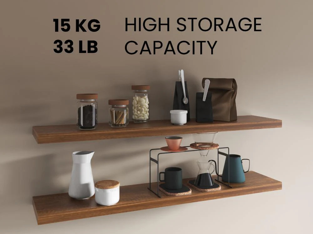 Repisa Flotante Shelf 120, Cobre, con espacio para colocar objetos decorativos X2 unidades - Image 5