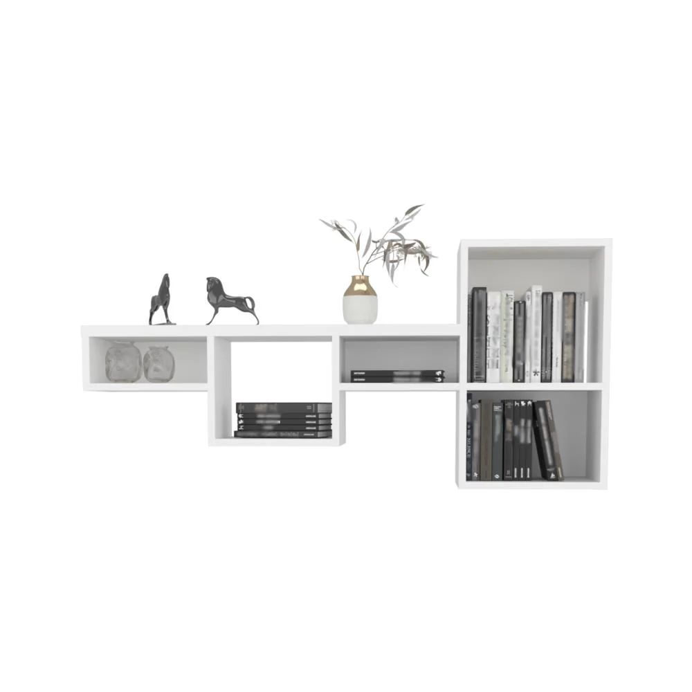 Repisa Frello, Blanco, de Cinco Espacios Para Ubicar Objetos ZF - Image 2