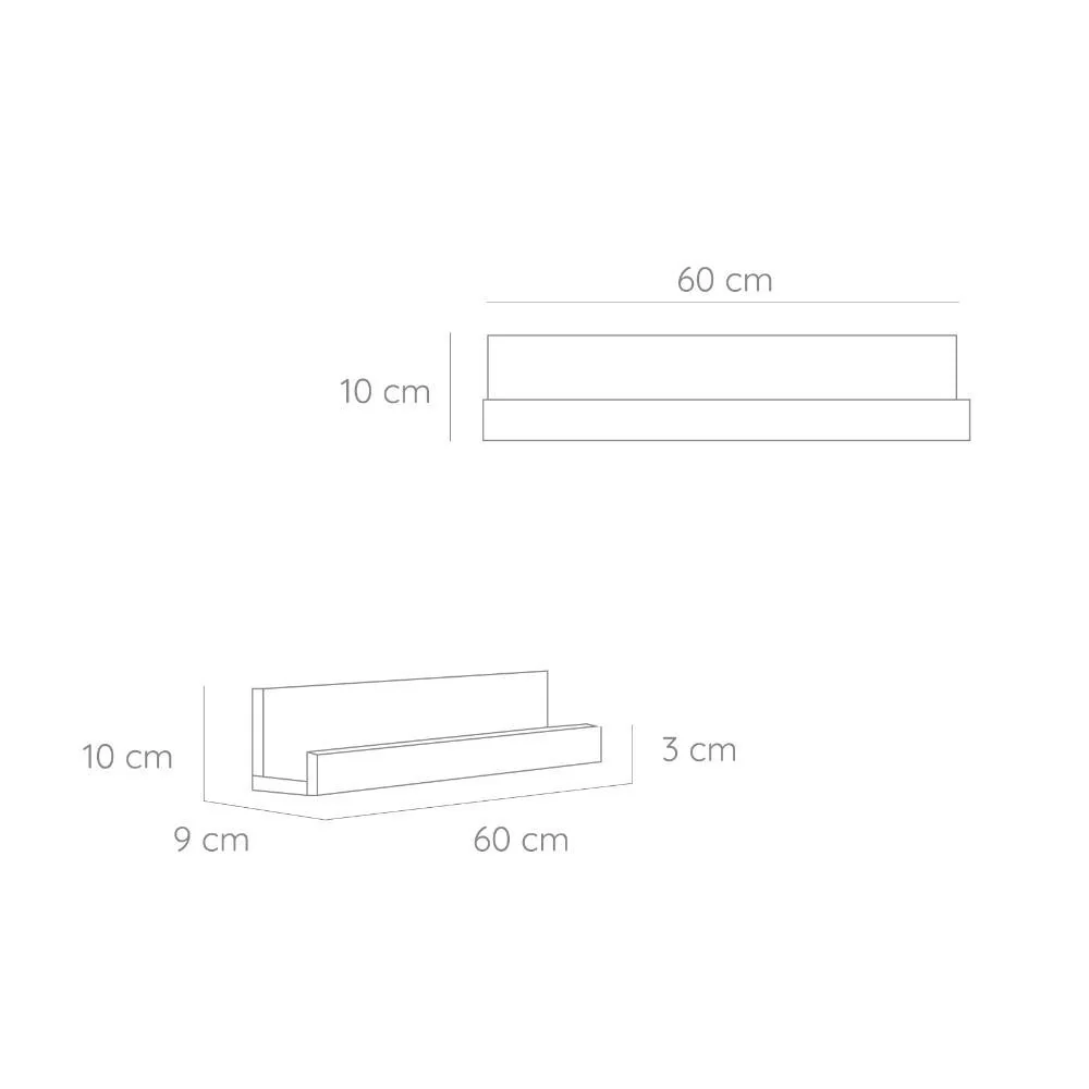 Repisa Julia, Blanco, 60 cm - Image 6