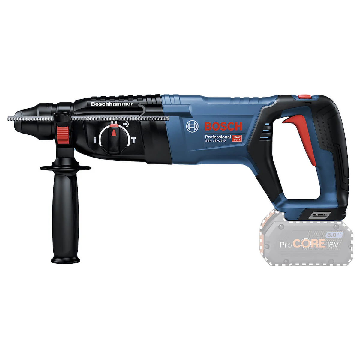 Rotomartillo brushless 18 V sin batería ni cargador – diseño compacto - Image 2
