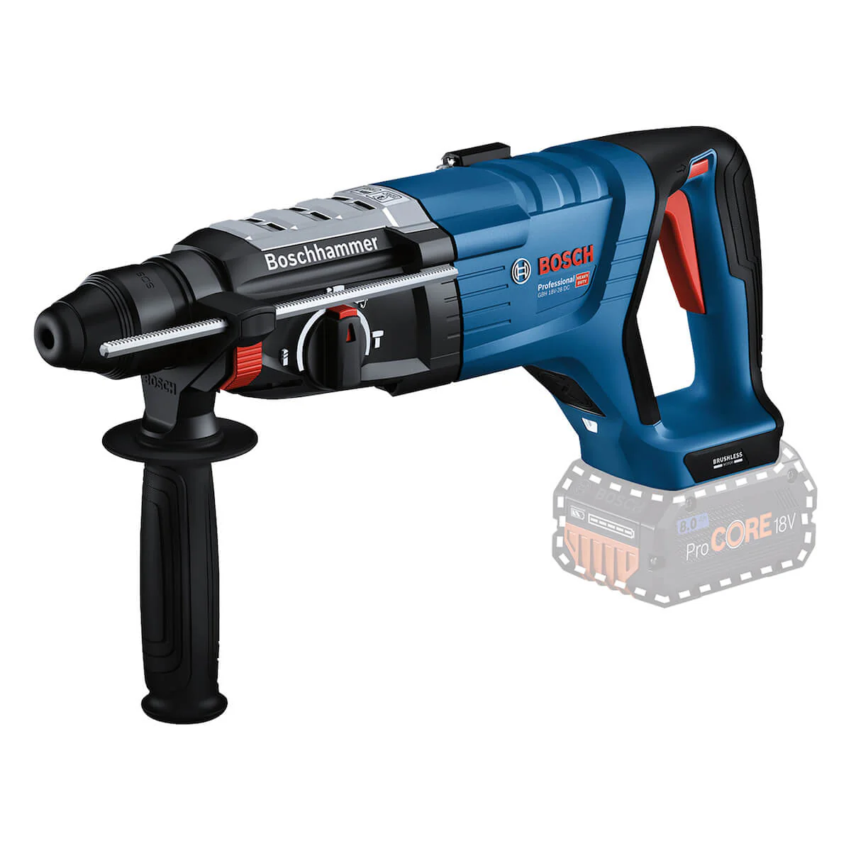 Rotomartillo inalámbrico 18 V sin batería ni cargador, ideal para trabajos exigentes
