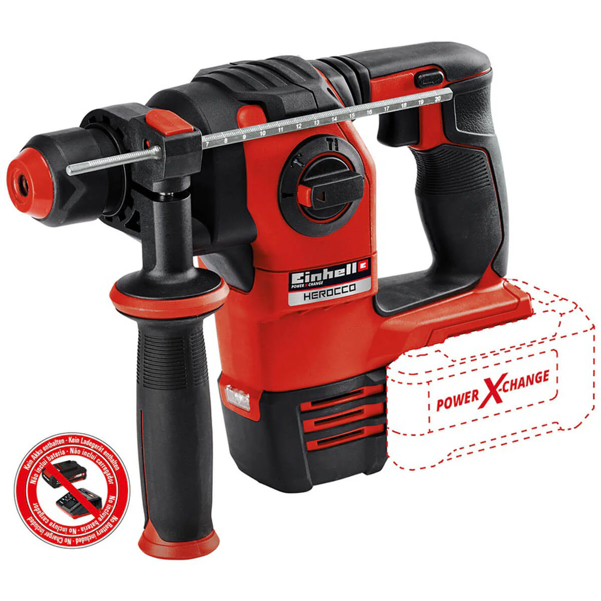 Rotomartillo sds plus inalambrico 2.2 joules marca Einhell - Image 2