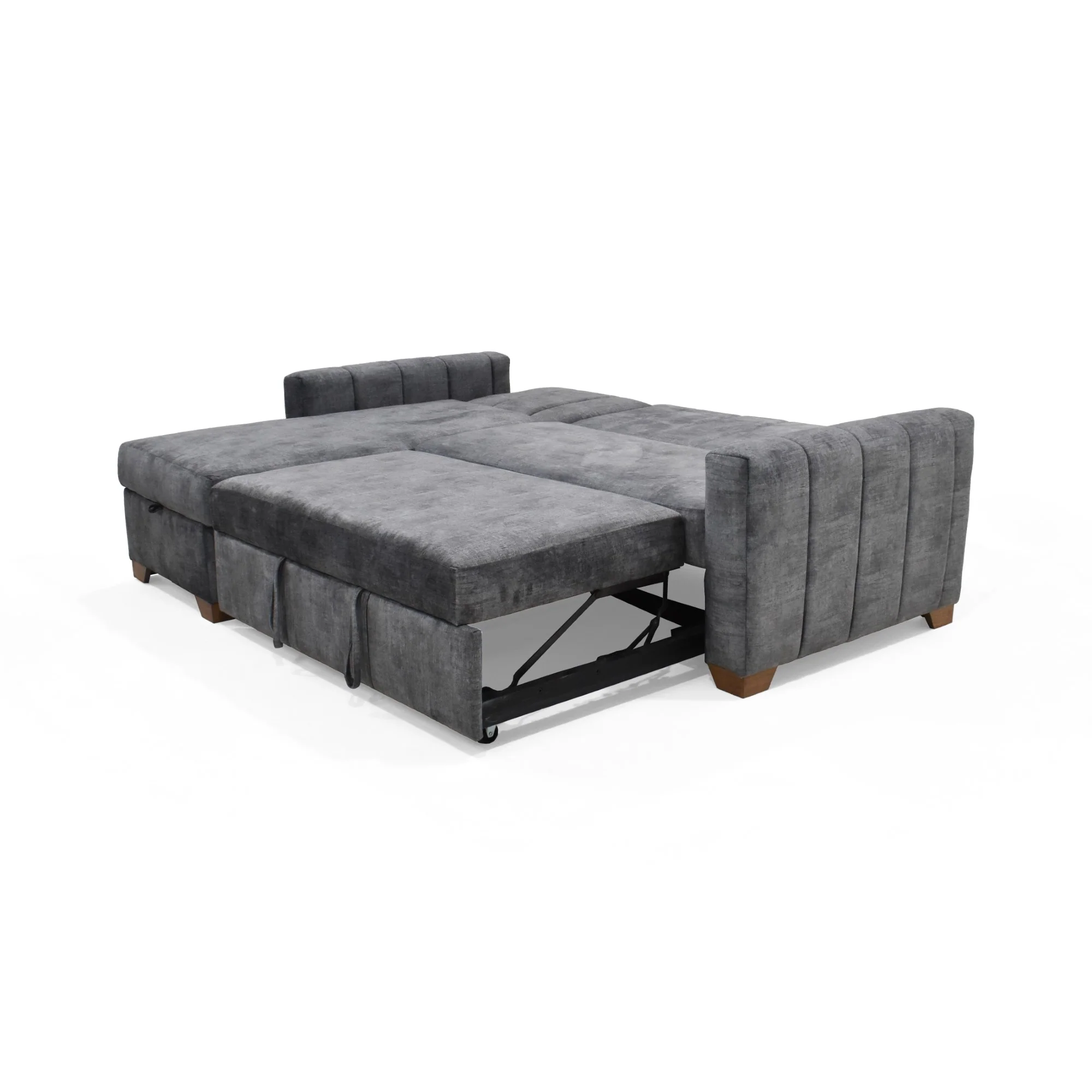 Sala en L Apolo Derecho 220x160x92 con Baul Gris - Image 3