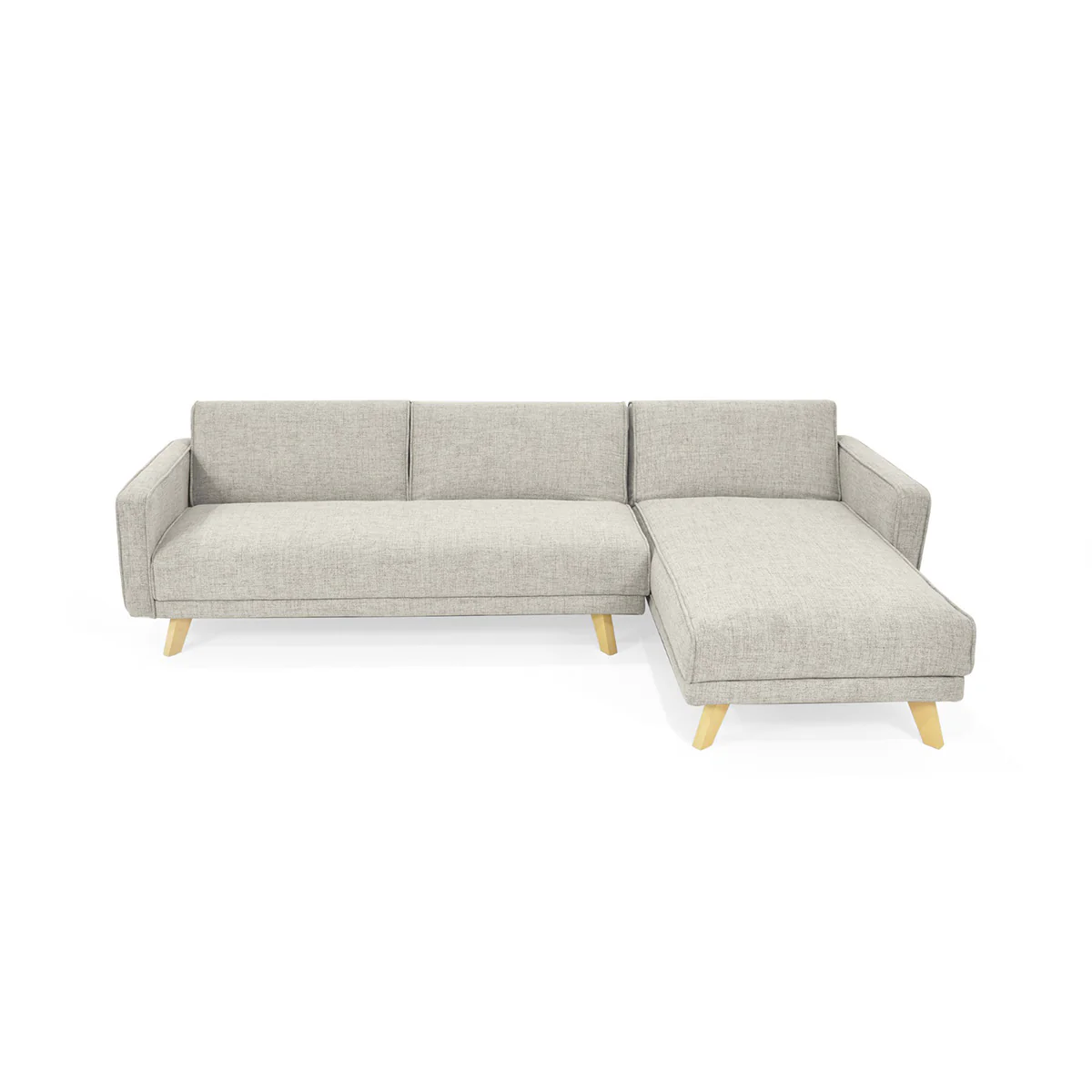 Sala En L Reclinable Chelsea Tela 265x160x76 Cm Taupé - Image 2