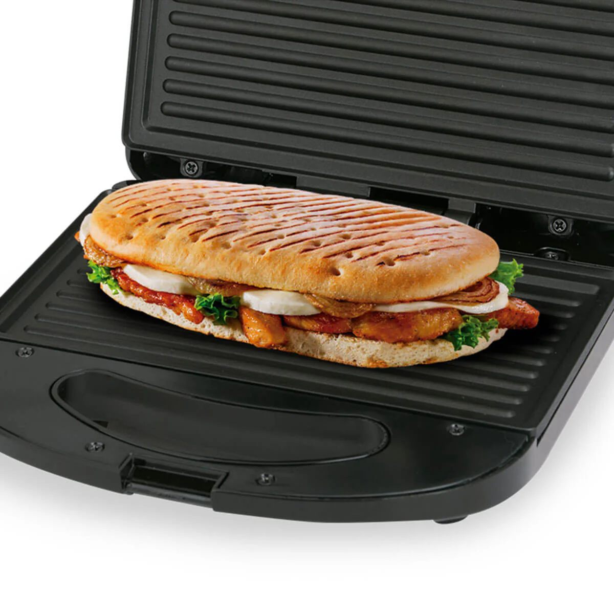 Sanduchera con placas antiadherentes tipo panini 760W - Image 3