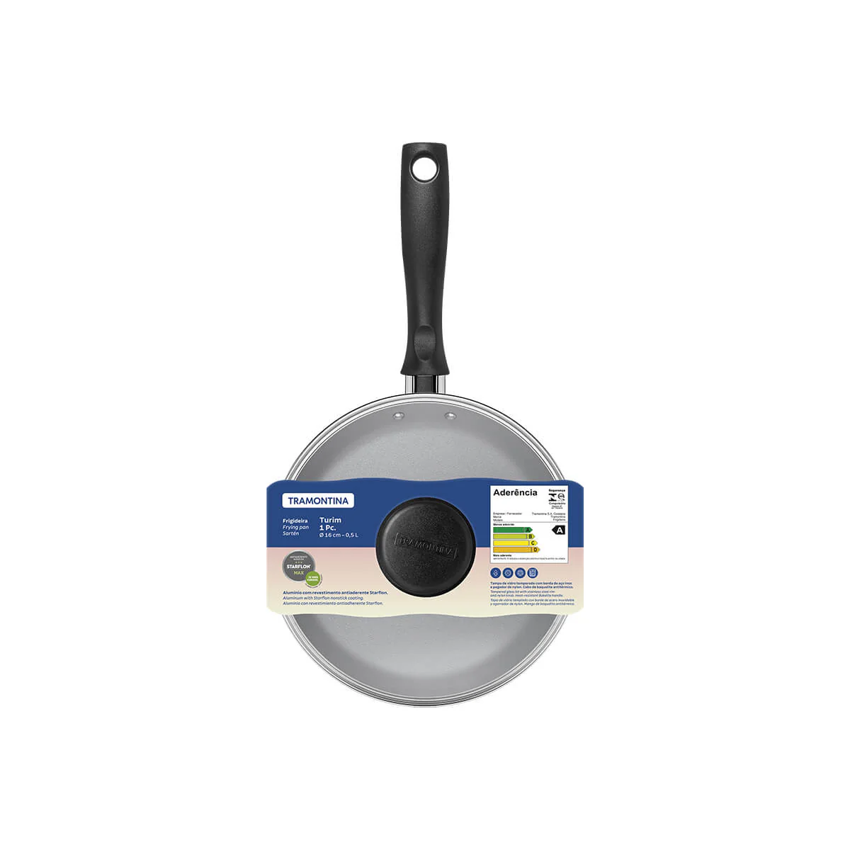 Sartén para huevo con tapa de vidrio 16 cm Tramontina - Image 4