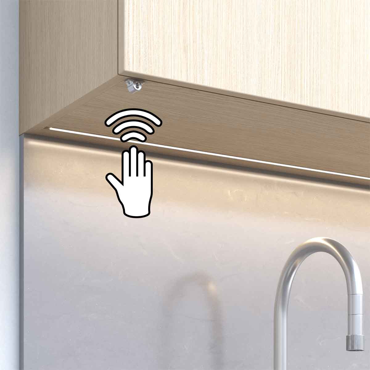 Sensor de proximidad de mano