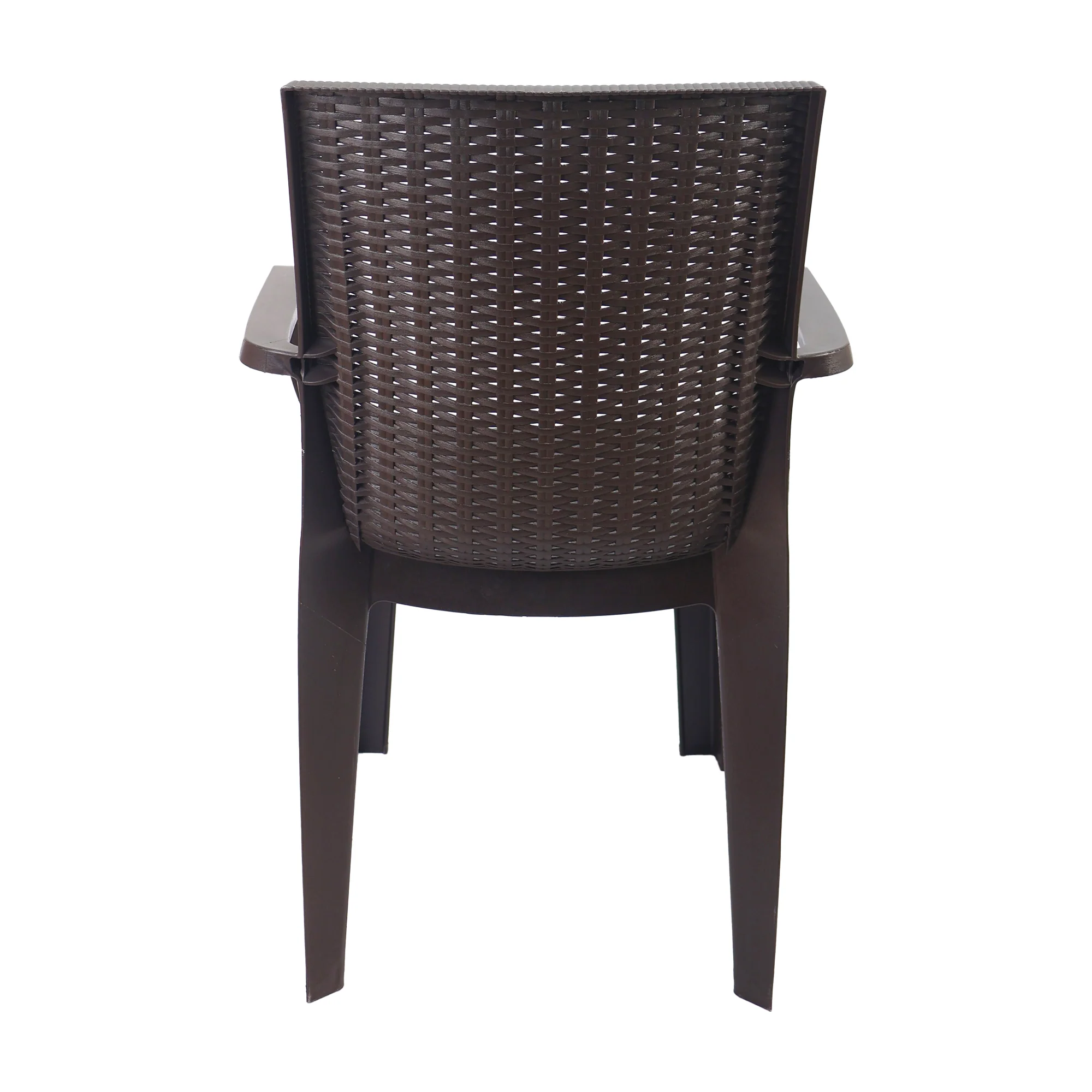 Set de 2 silla exterior ratan corsa con brazos café  marca Boxbit - Image 5