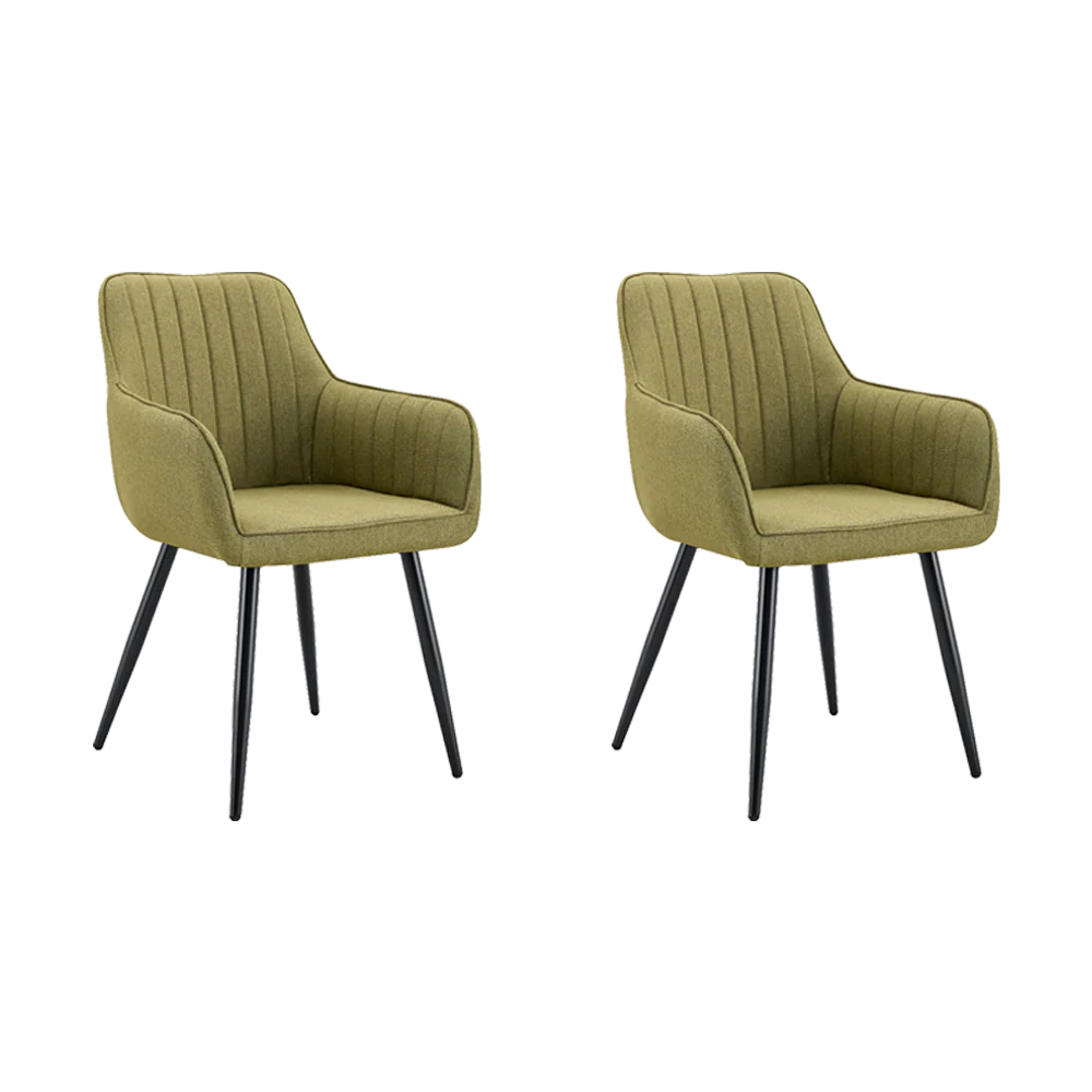 Set de 2 Sillas Neo, Color Verde, Con espaldar y diseño Moderno - Image 3