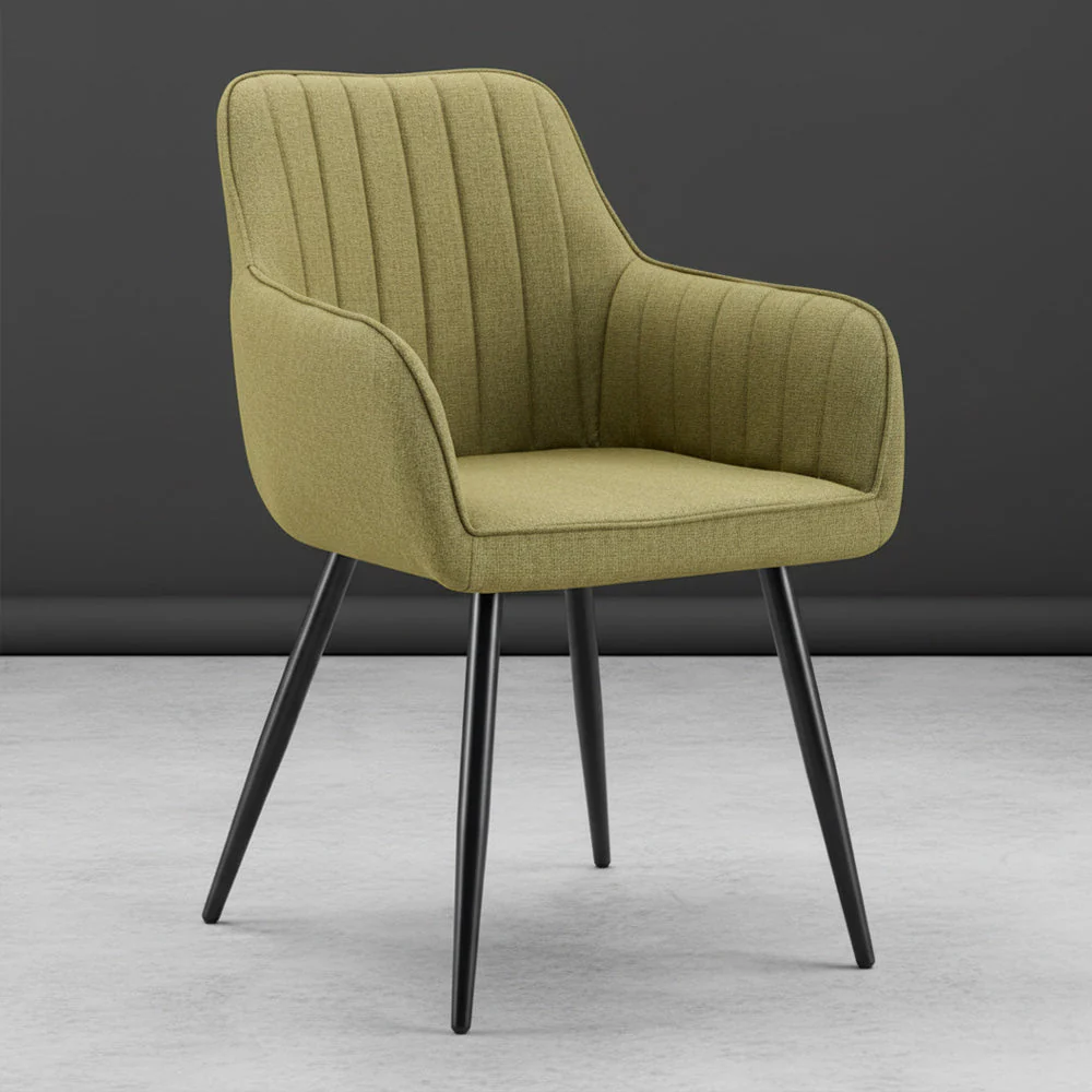 Set de 2 Sillas Neo, Color Verde, Con espaldar y diseño Moderno - Image 4
