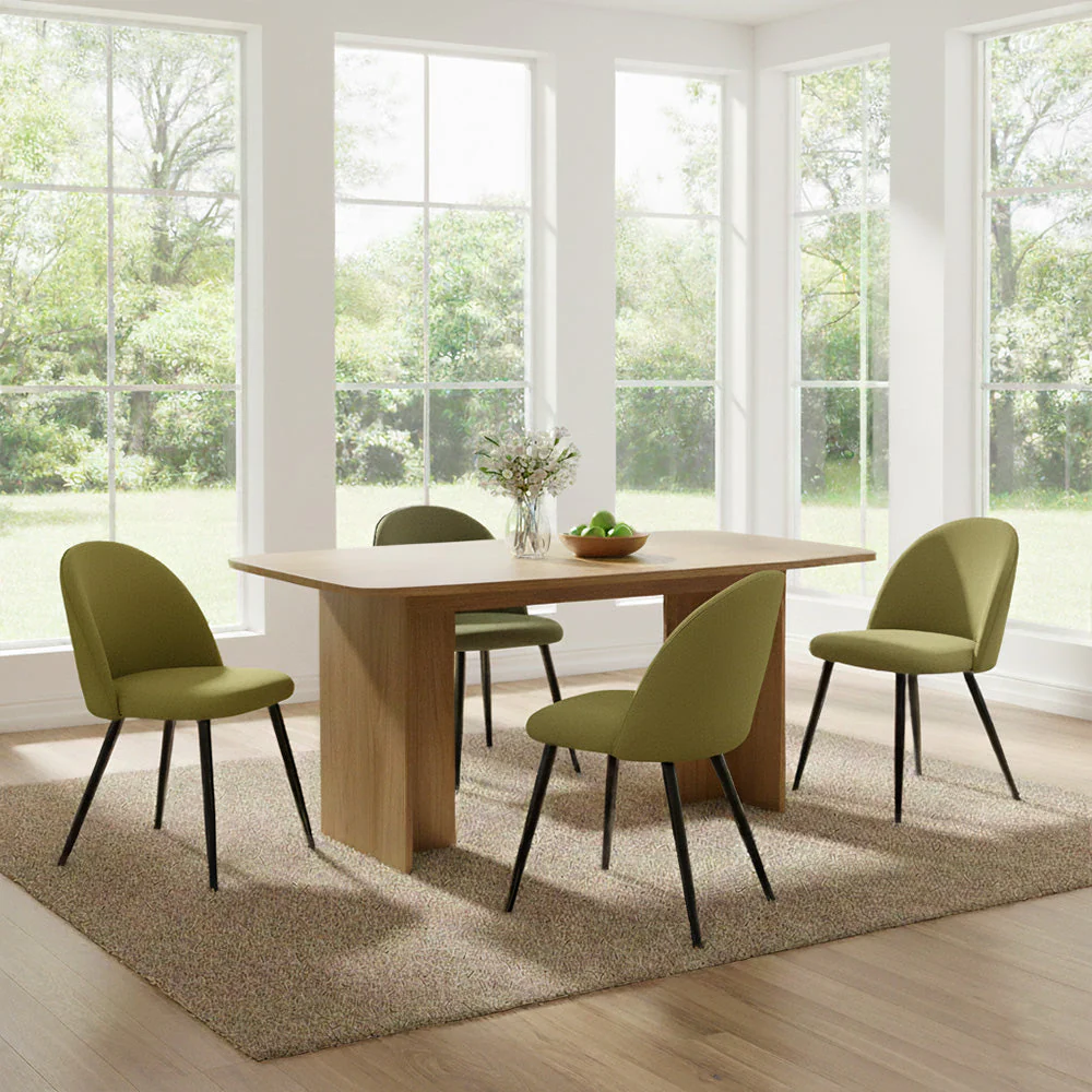 Set de 4 Sillas Core, Color Verde, Con espaldar y diseño Moderno - Image 2
