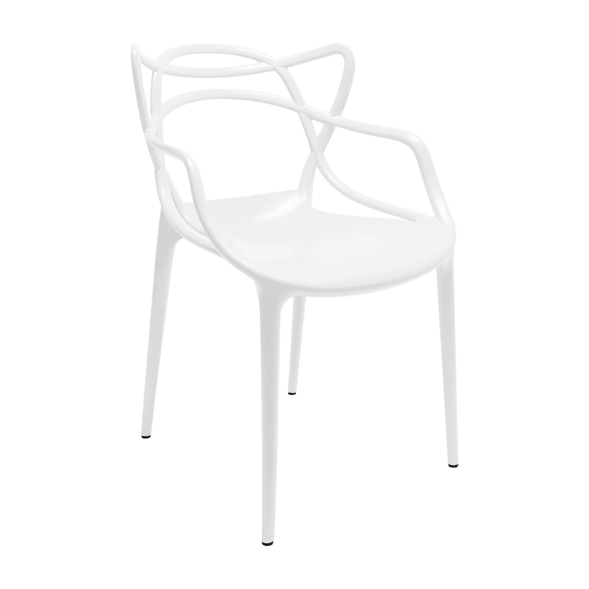 Set de 4 sillas exterior sidney con brazos blanco marca Boxbit - Image 4