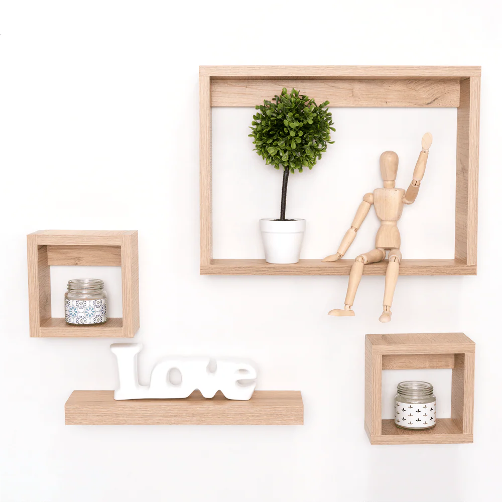Set de Repisas Amelia, Beige, X 4 Unidades - Image 2