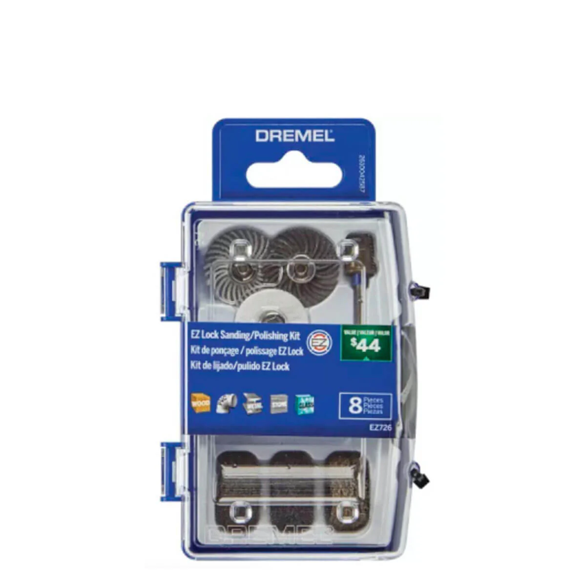 Set de accesorios de mototool EZ726 de 8 Piezas Dremel