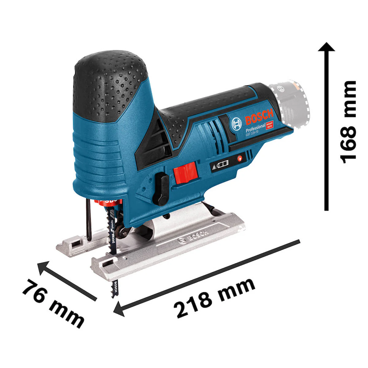 Sierra caladora inalámbrica 12V GST 12V-70 Sin Bateria/Sin cargador Brushless Bosch - Image 4