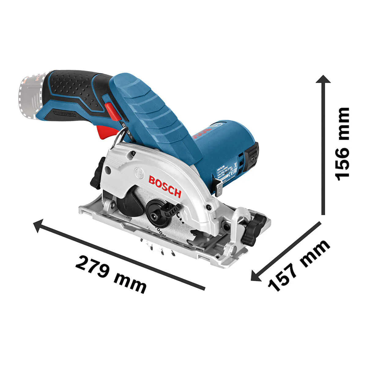 Sierra Circular inalambrica 12V 85mm GKS 12V-26 + Kit 2 Baterías 12V 2 Ah + Cargador de batería GAL12V-20 Marca Bosch - Image 6