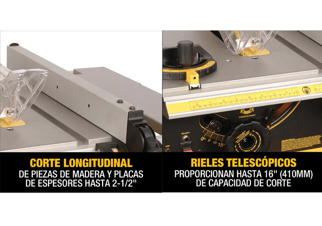 Sierra de mesa de 10". 1800watts marca Dewalt - Image 3