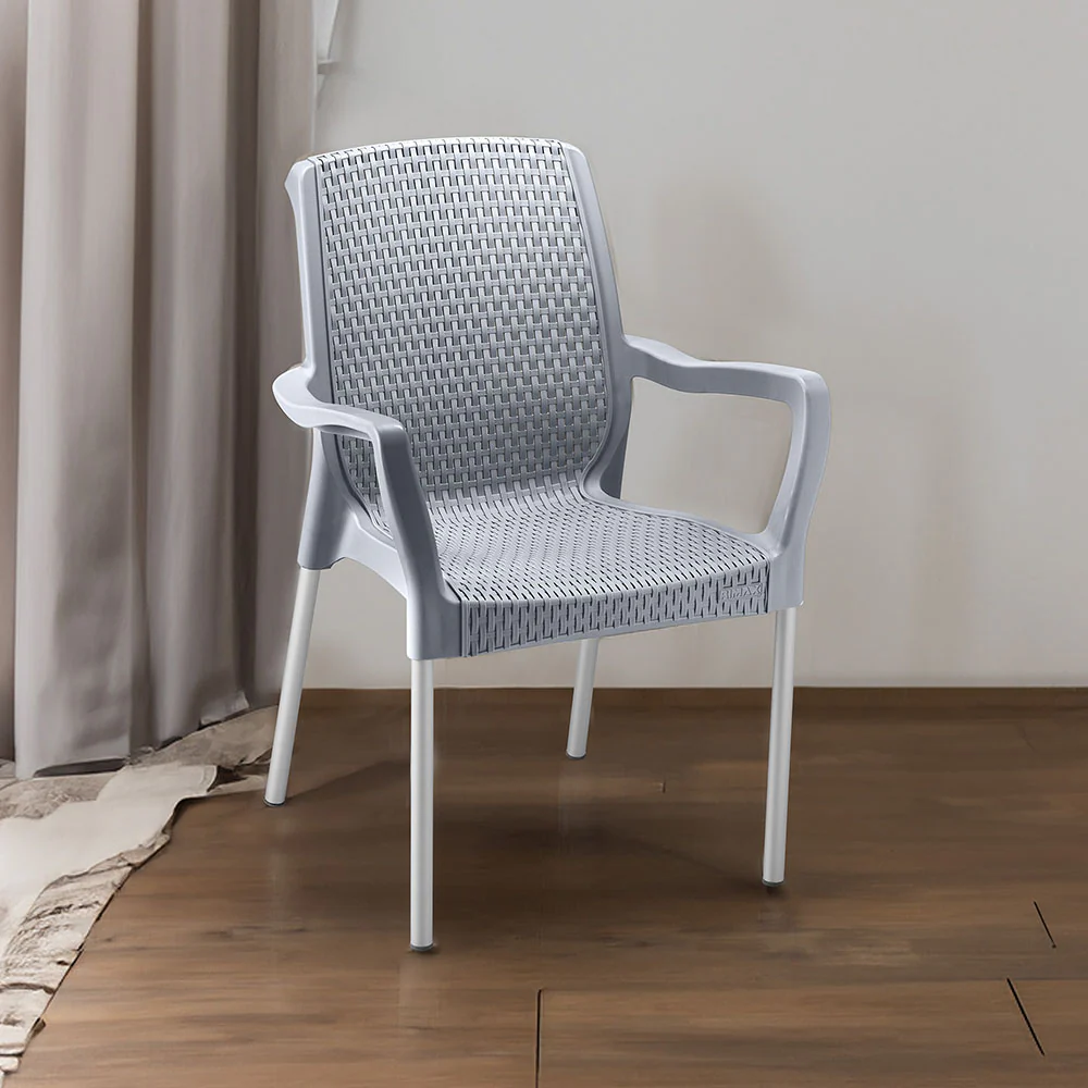 Silla apariencia shia con brazos gr met marca Rimax - Image 2