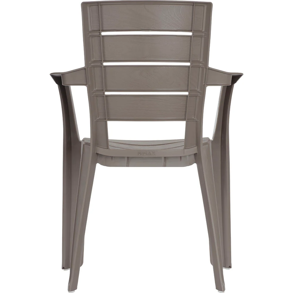 Silla barú con brazos mocca marca Rimax - Image 4
