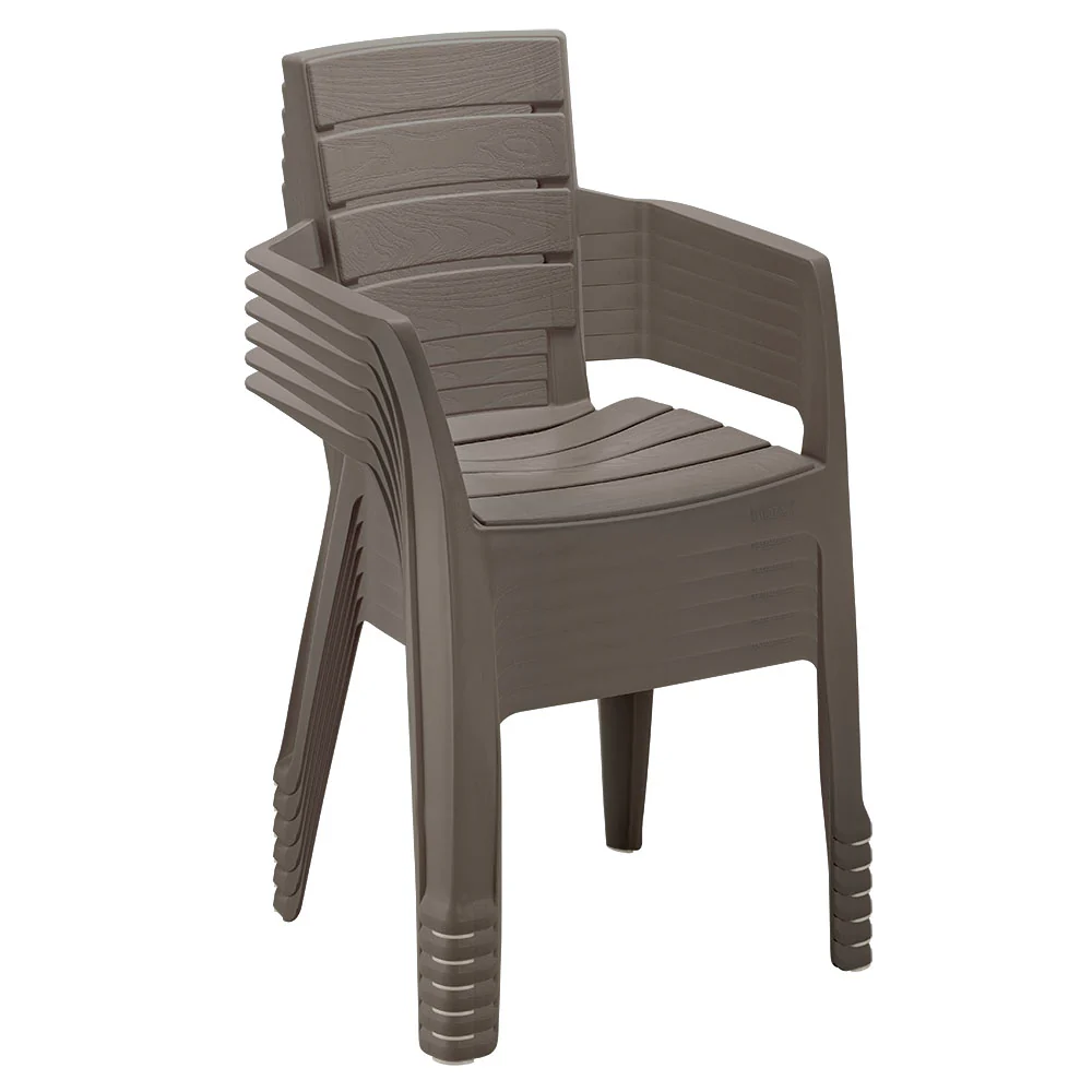 Silla barú con brazos mocca marca Rimax - Image 7