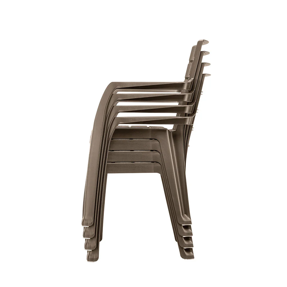 Silla barú con brazos mocca marca Rimax - Image 8