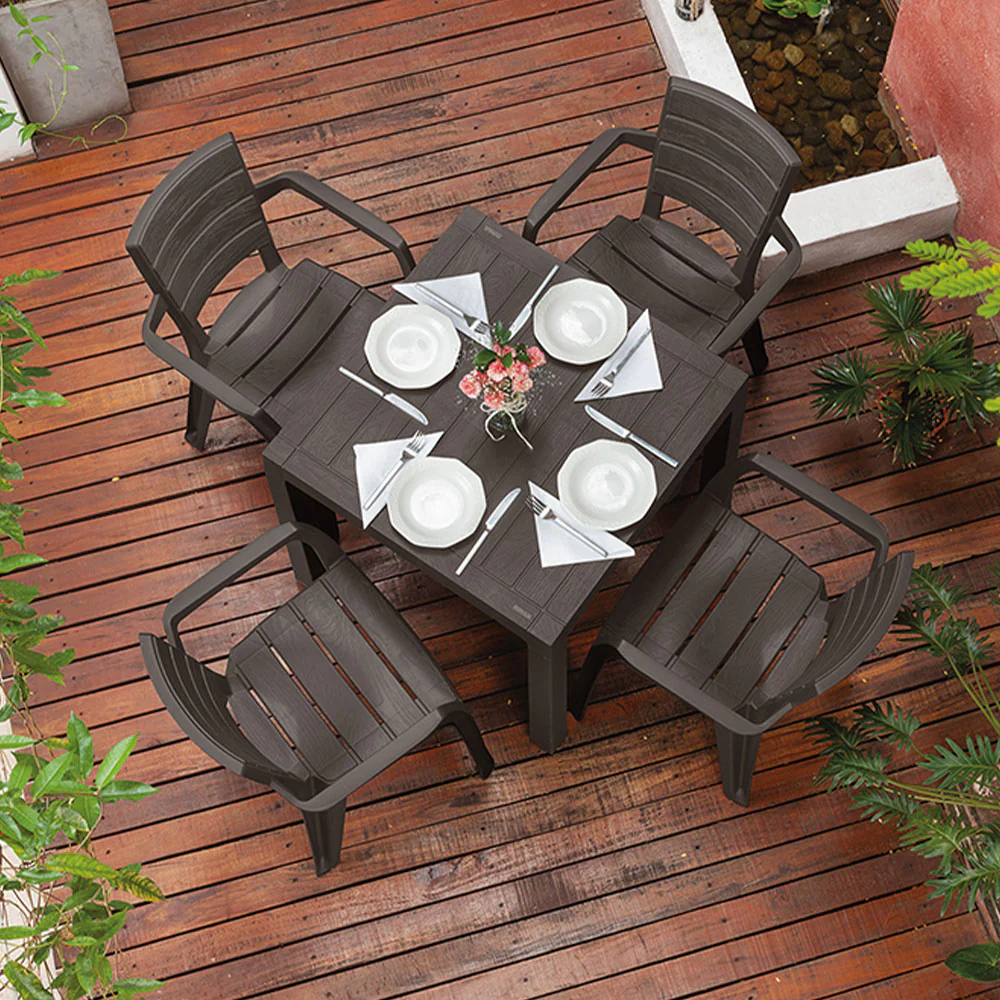 Silla barú con brazos wengue marca Rimax