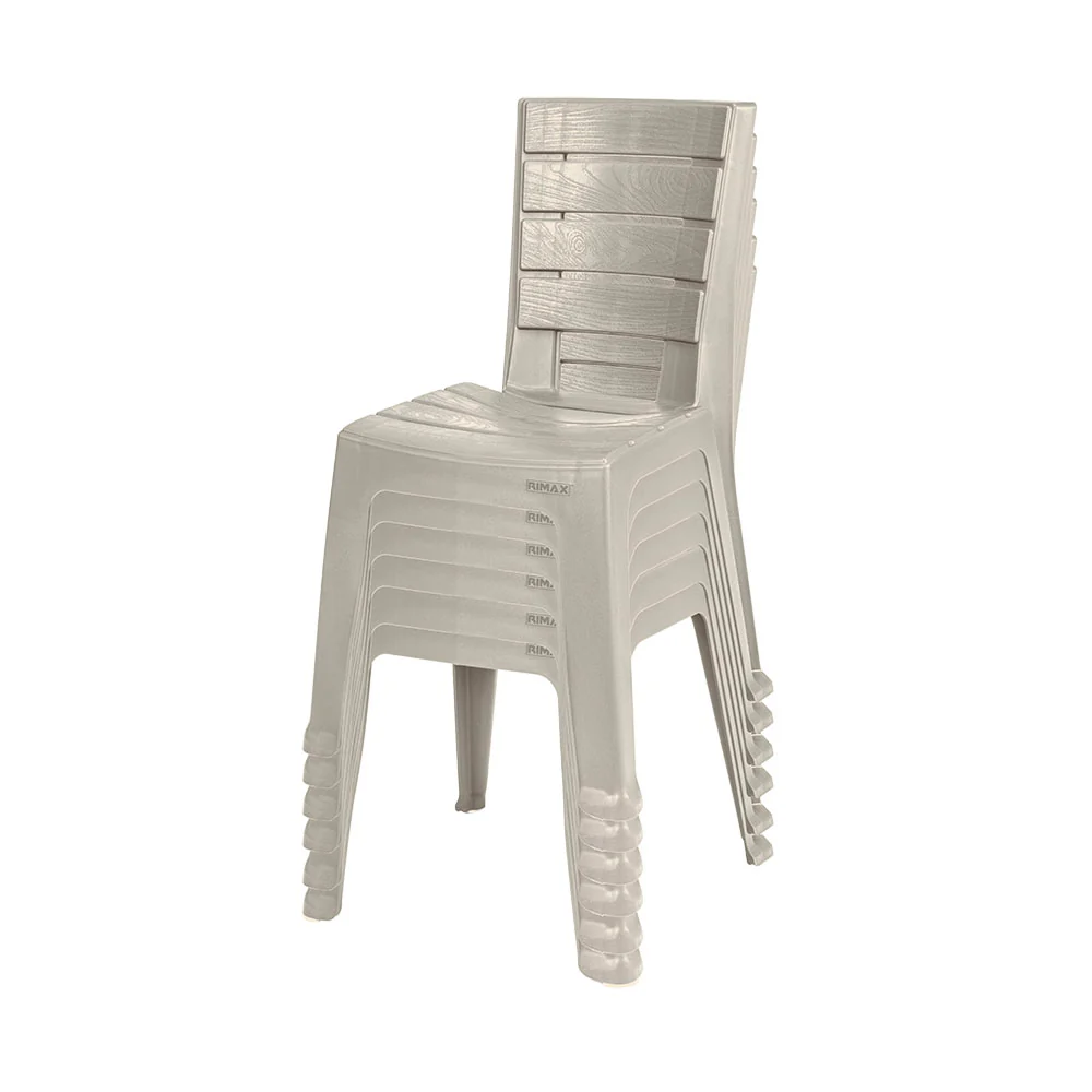 Silla barú sin brazos taupe marca Rimax - Image 4