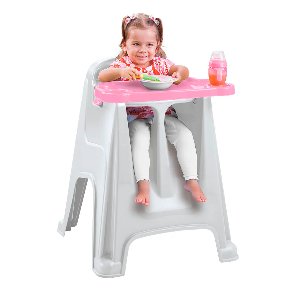Silla comedor para bebé rosado marca Rimax - Image 2