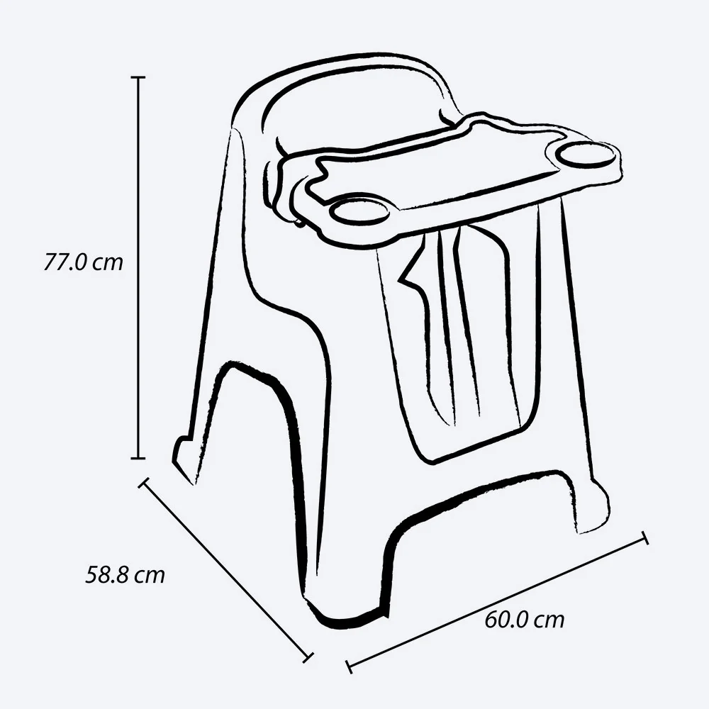 Silla comedor para bebé rosado marca Rimax - Image 9