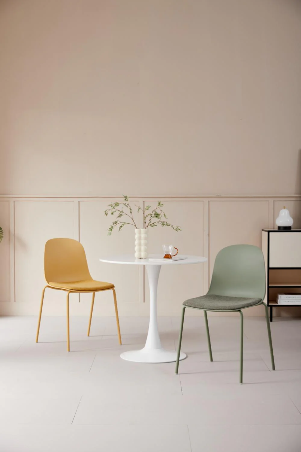 Silla con Cojín Aiara, Color Amarillo, Diseño Moderno - Image 9