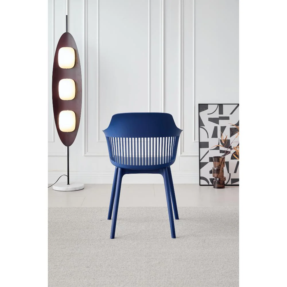 Silla Con Cojin Max, Color Azul, Con espaldar en rejilla - Image 4