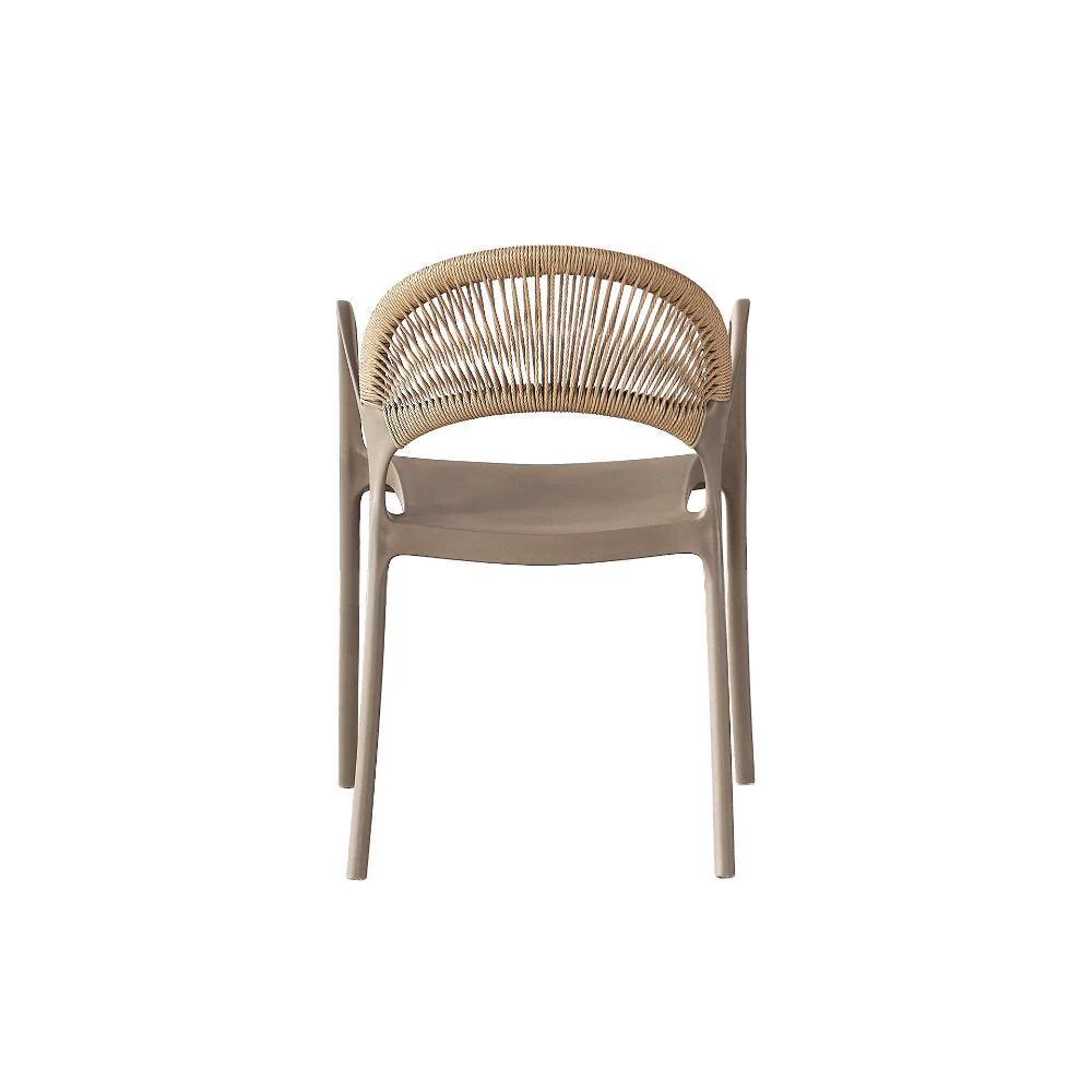 Silla Daytona, Taupe y Café Claro, Con Espaldar, Reposa Brazos y Diseño Minimalista - Image 11