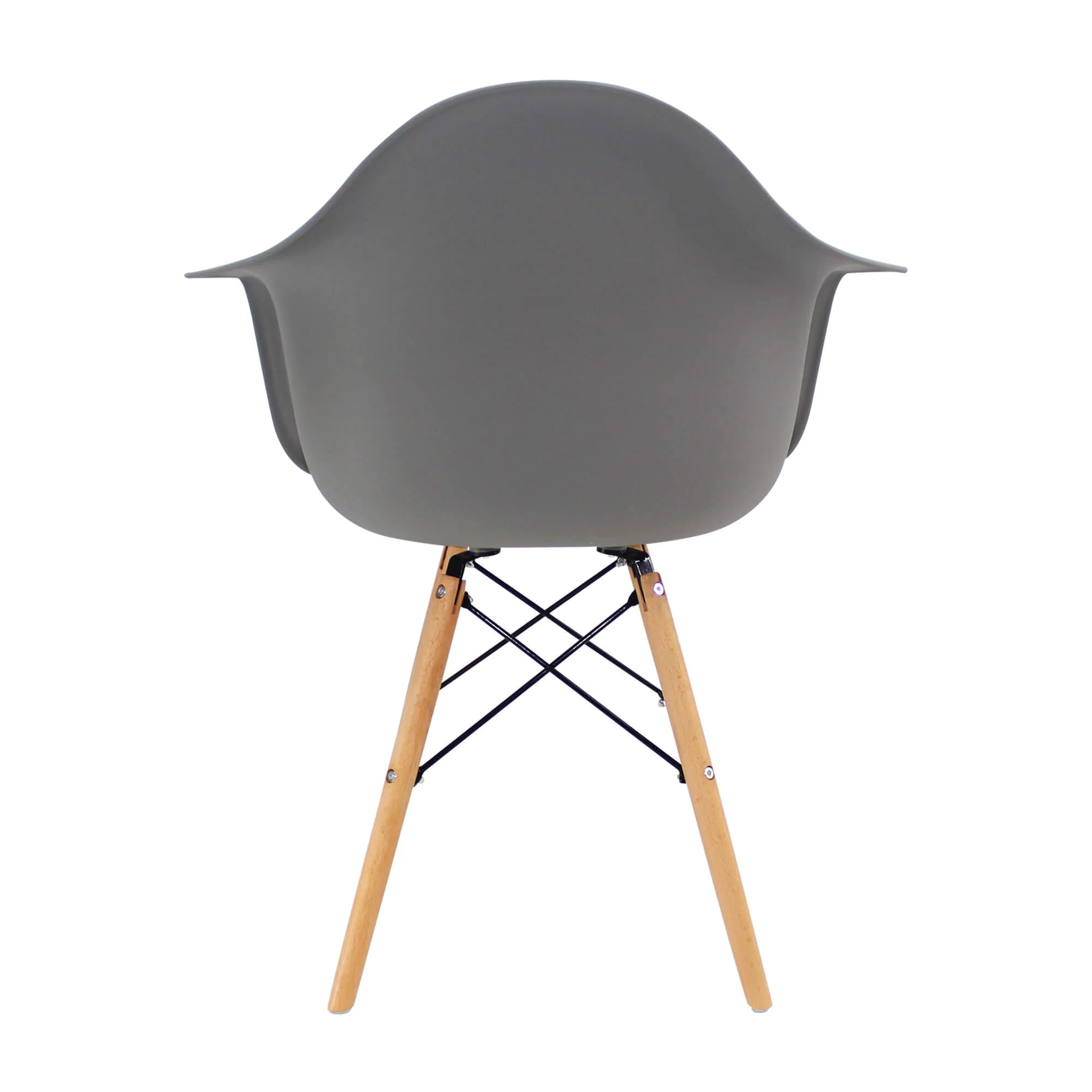 Silla de comedor Eames brazos color gris - Image 3