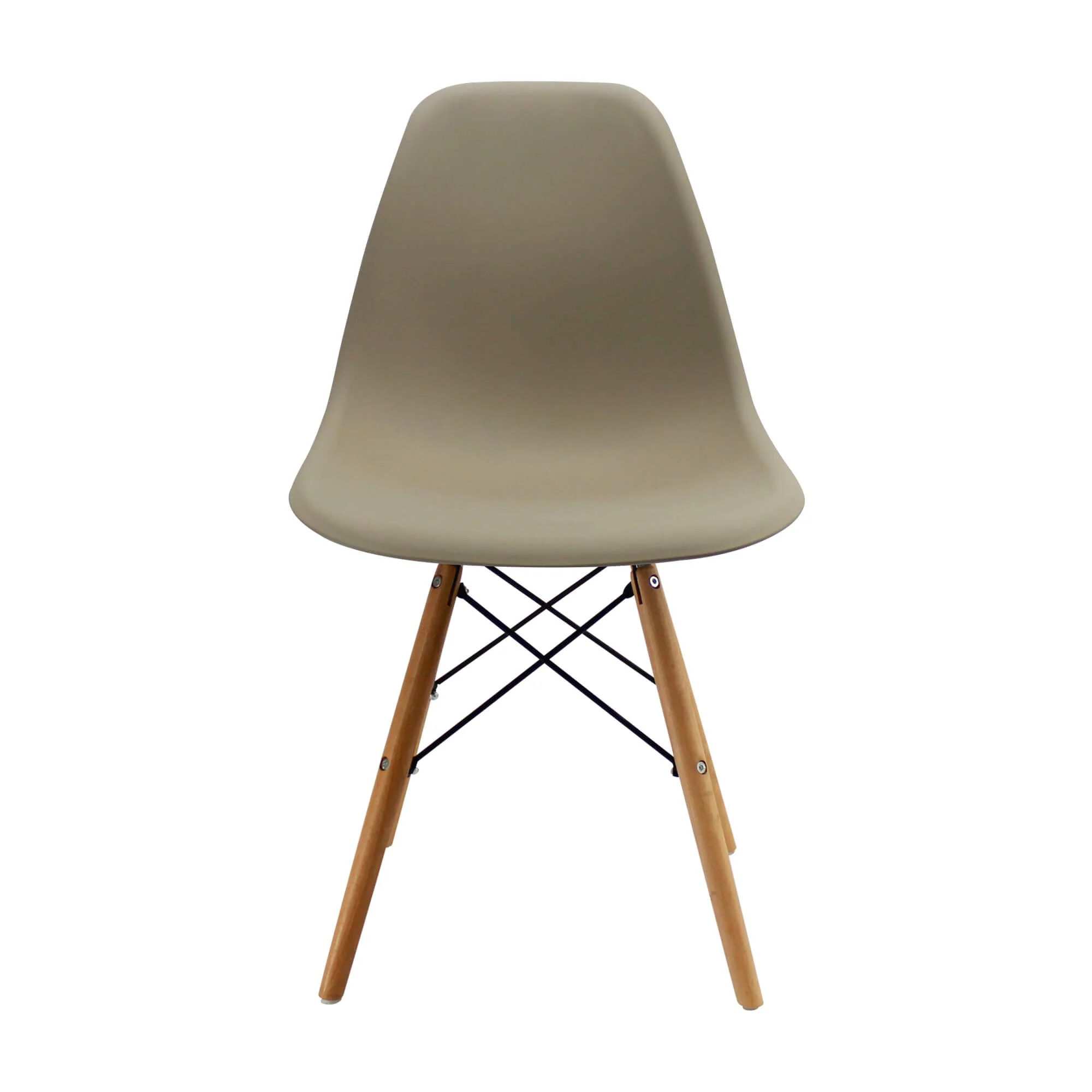 Silla de comedor DKR tipo Eames color beige - Image 6