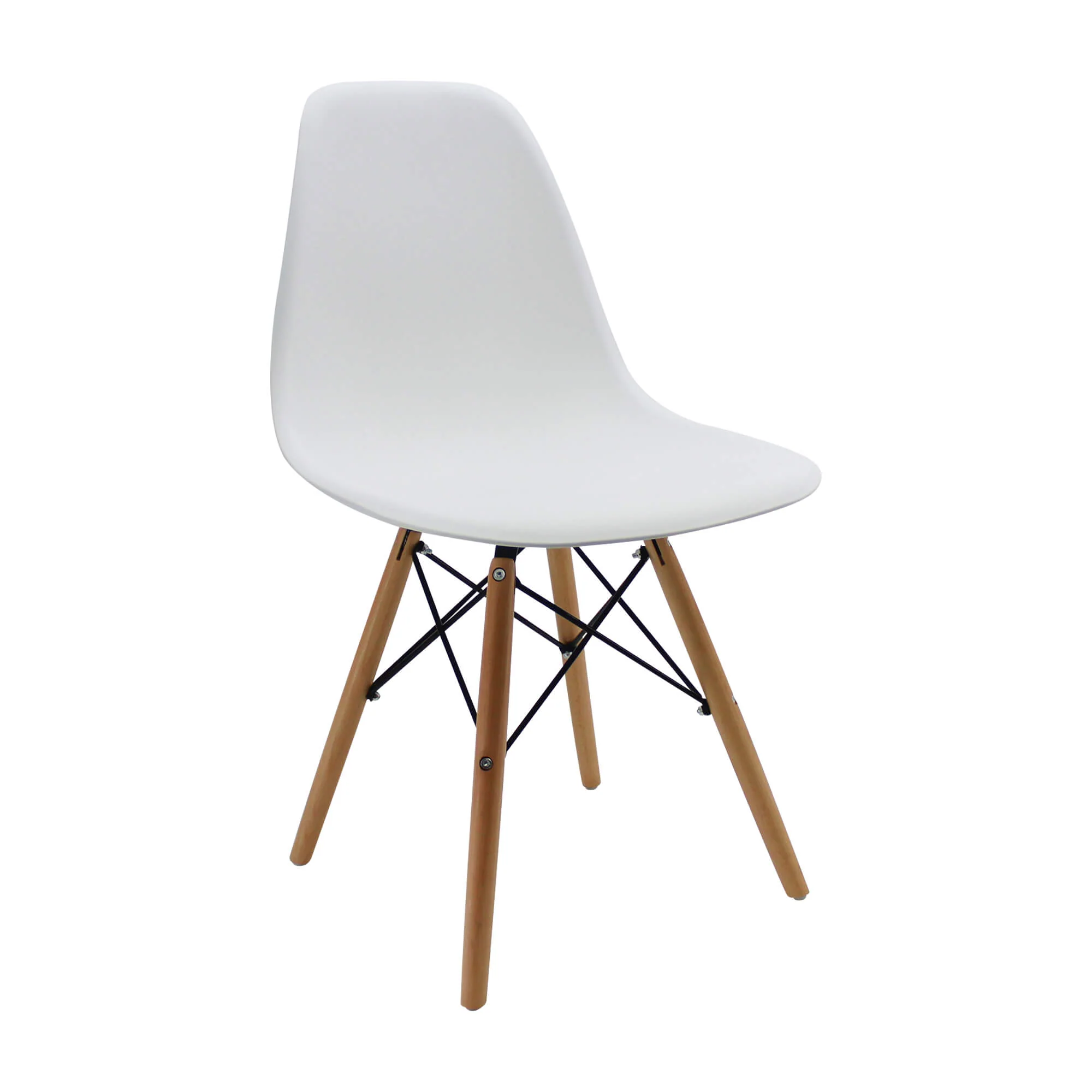 Silla de comedor DKR tipo Eames color blanco - Image 4
