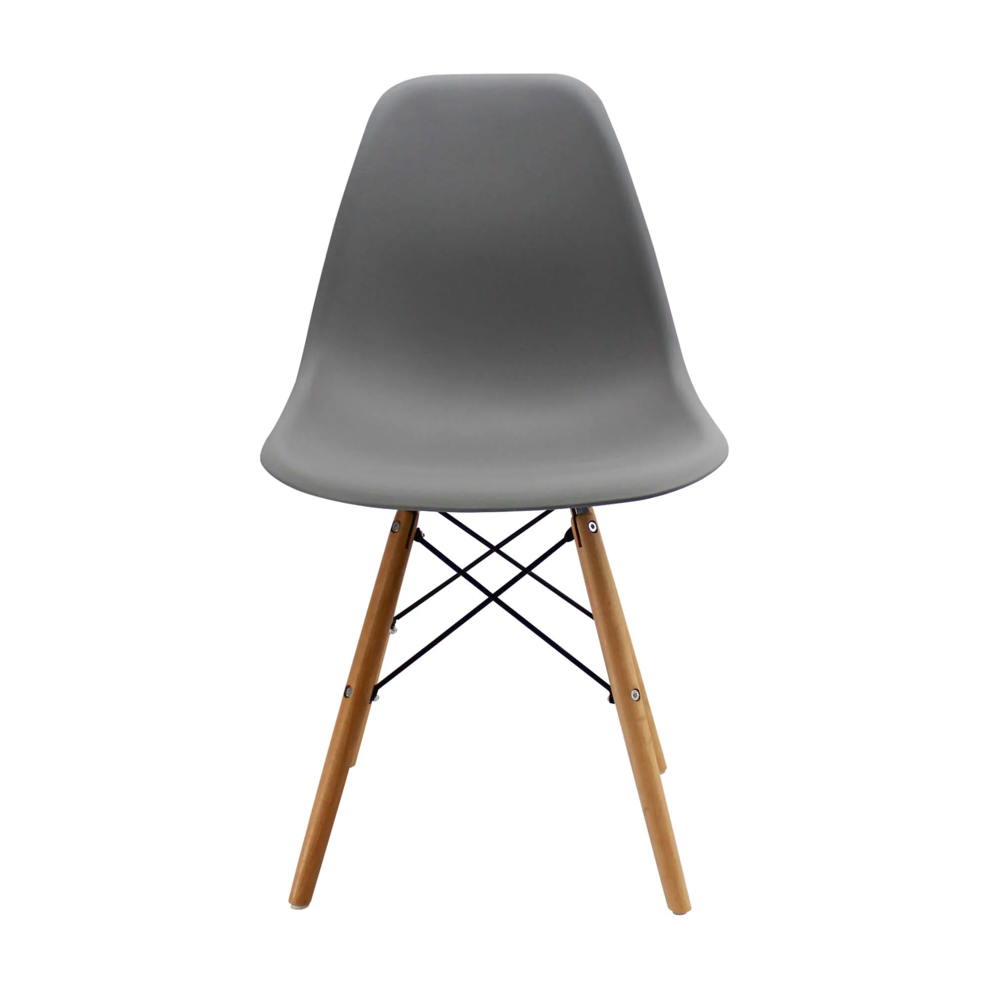 Silla de comedor DKR tipo Eames color gris - Image 2