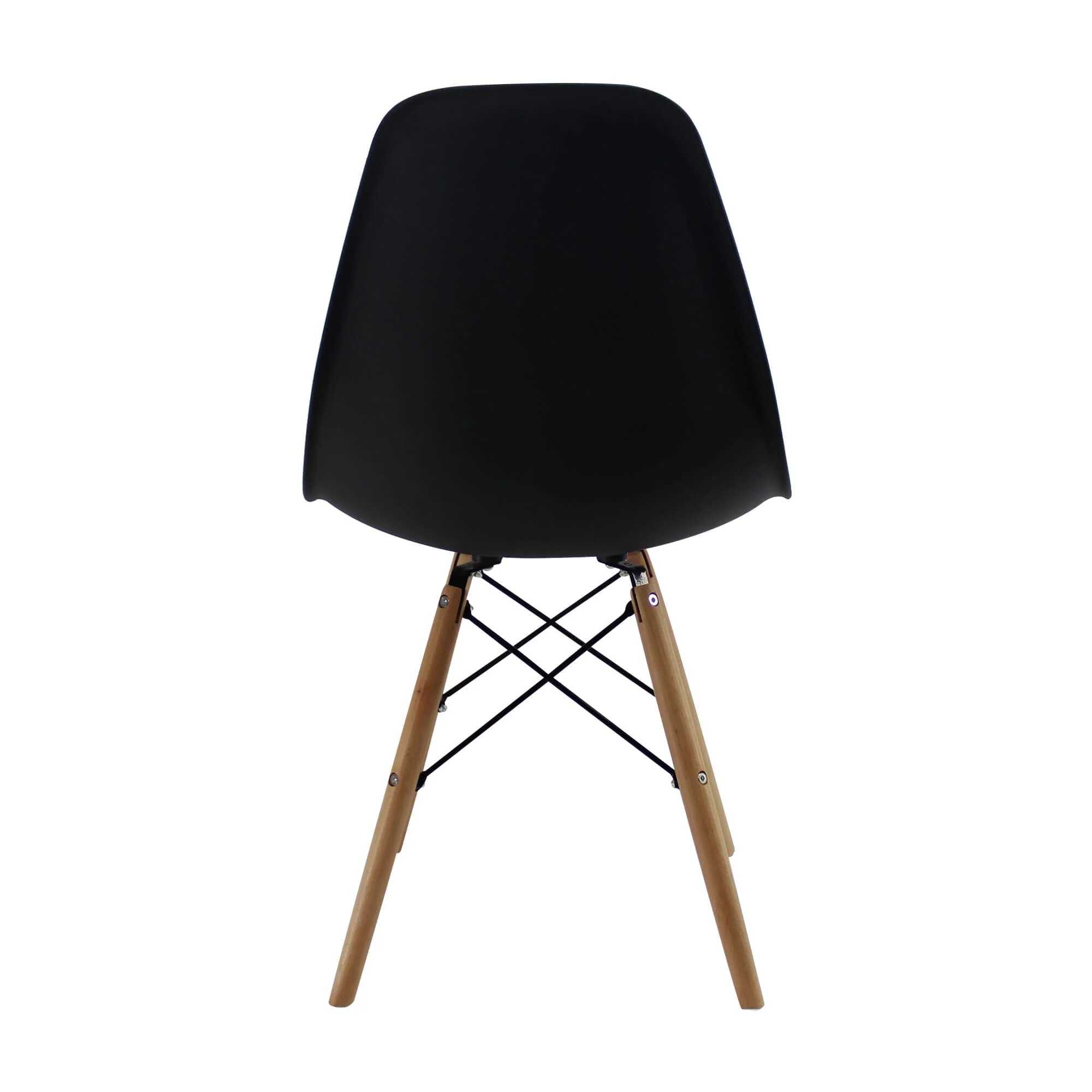Silla de comedor DKR tipo Eames color negro - Image 2