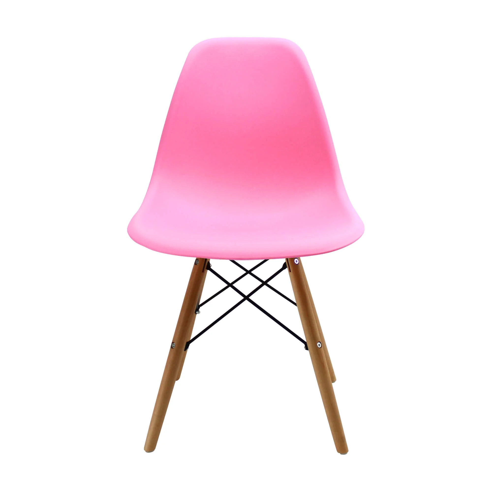 Silla de comedor  DKR tipo Eames color rosado - Image 2